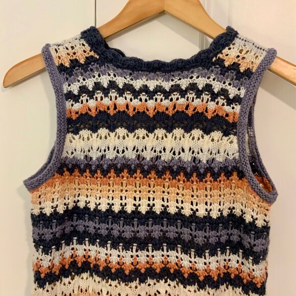Universal Thread Open Knit Striped Tank Top XS - Picture 7 of 10